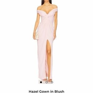 Katie May Blush Off-Shoulder Midi Dress